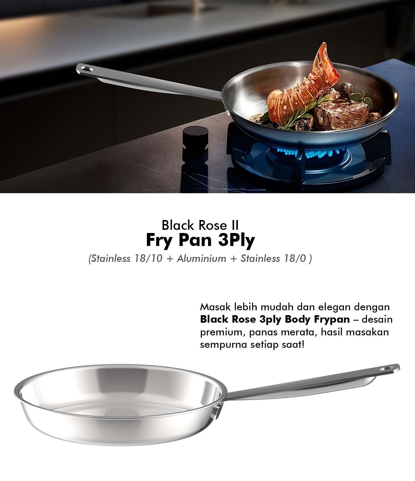 3 Ply Frypan